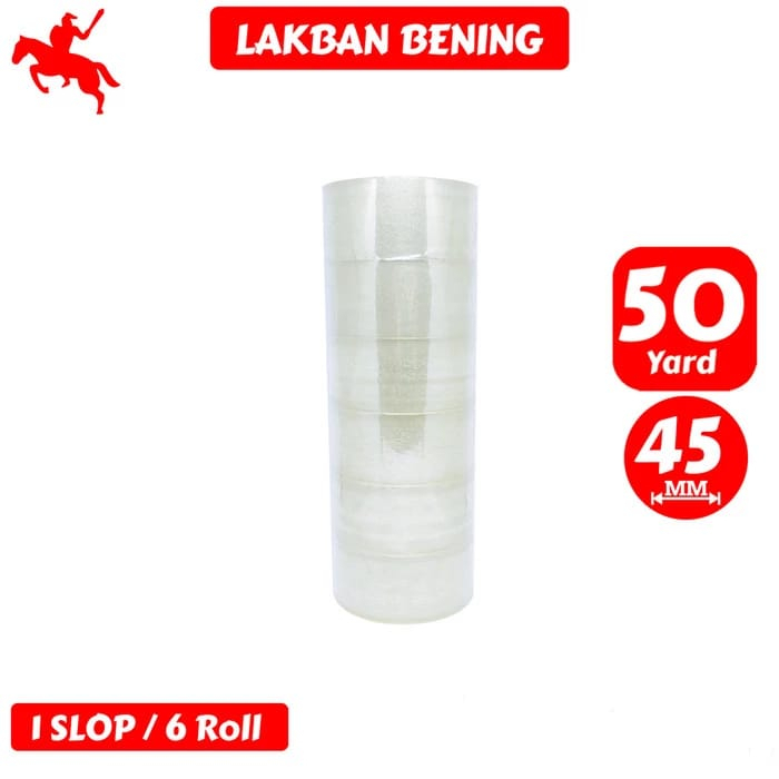 

LAKBAN BENING UNTUK PACKING KSATRIA TAPE PER SLOP ISI 6 ROL