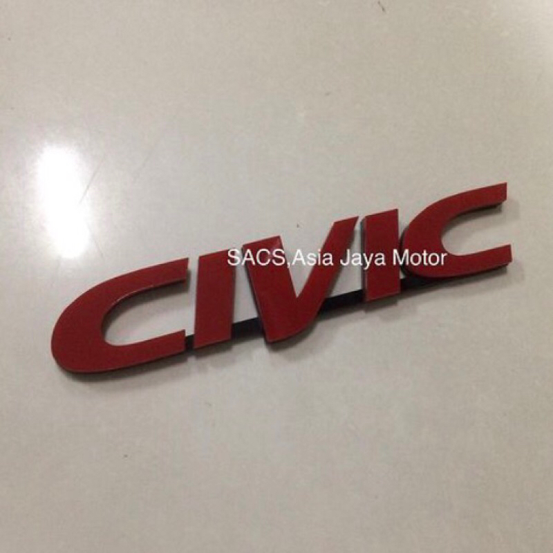 emblem red civic ek ferio
