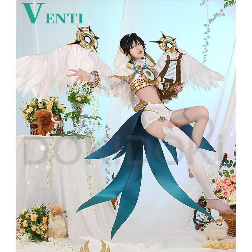 Venti Cosplay Game Genshin Impact Cosplay Costume Manga Game Genshin Impact Venti Cospl