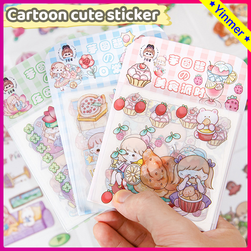 

COD✨20 Lembar Stiker Box Aesthetic Edisi Dodo Girl Kartun Lucu Kreatif Untuk Dekorasi DIY Stiker -Yimer