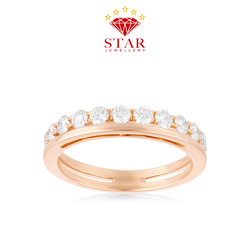 Cincin Berlian Wanita Listring Asli Star Jewellery LPLR1326727