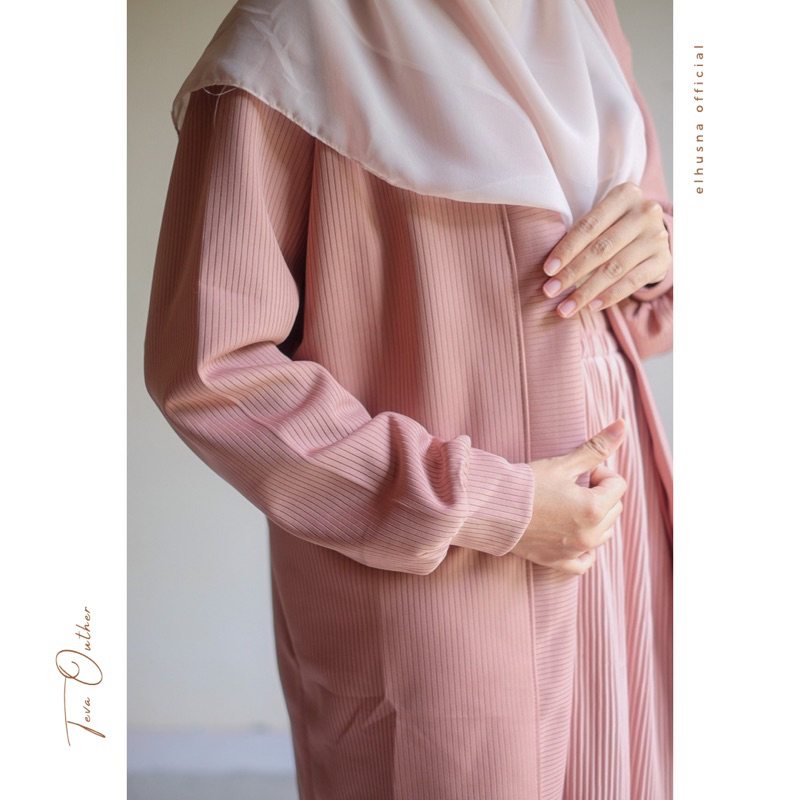 [𝐄𝐥𝐡𝐮𝐬𝐧𝐚] Teva long cardigan tunik / outher knit