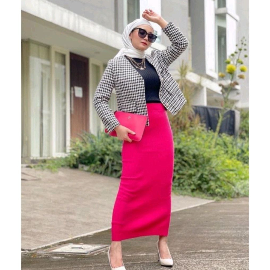 ROK RAJUT SPAN KNIT PREMIUM KNITSKIRT