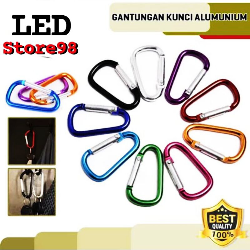 CARABINER MINI GANTUNGAN KUNCI ALUMUNIUM