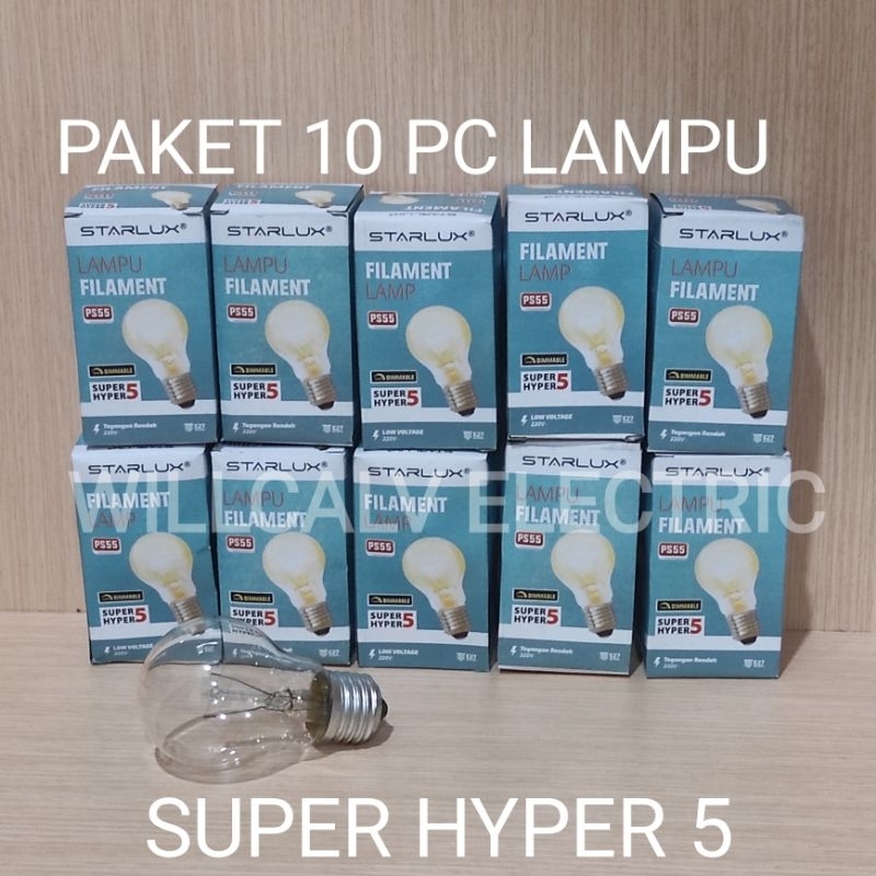 10 PC LAMPU PIJAR HYPER 5 5W LUMMENT E27 / BHOLAM PIJAR LUMMENT HYPER 5 5 WATT E27 CAHAYA KUNING