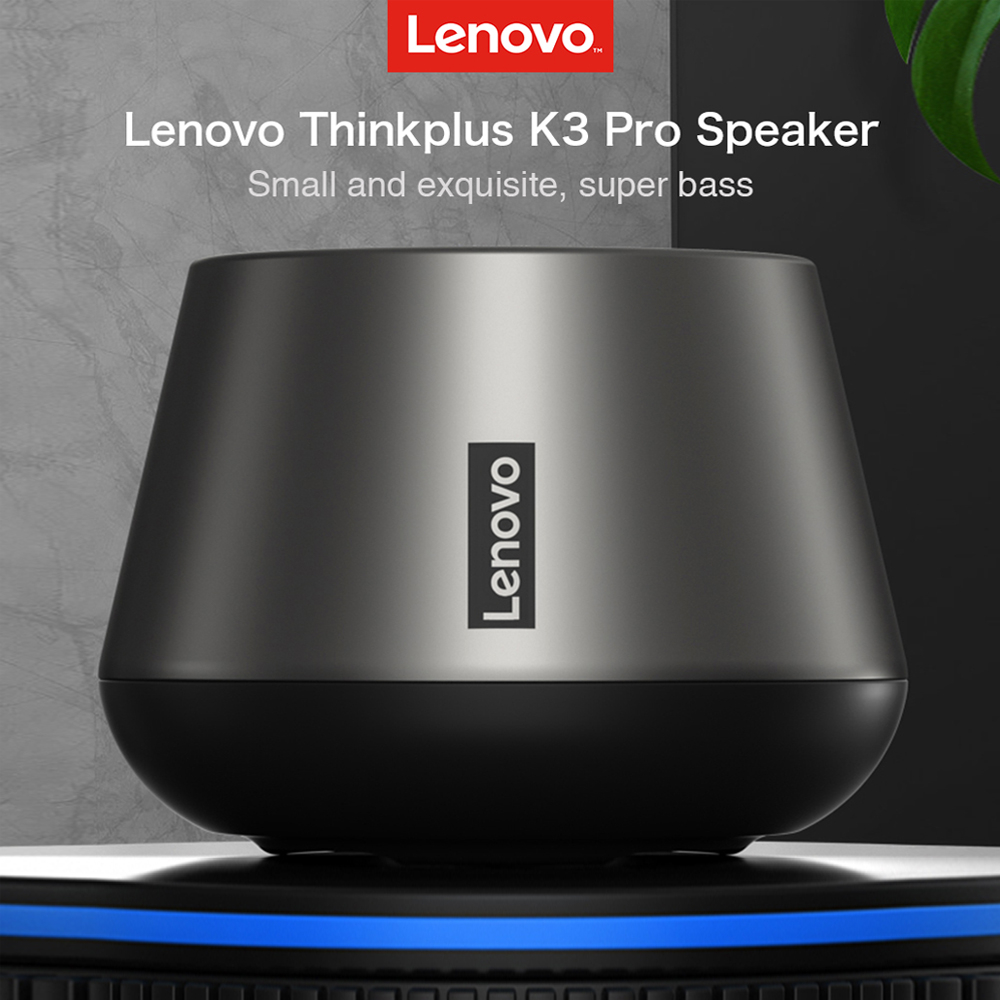 Lenovo Thinkplus Speaker Bluetooth 5.0 Outdoor Waterproof 1200mAh - K3 PRO - Black