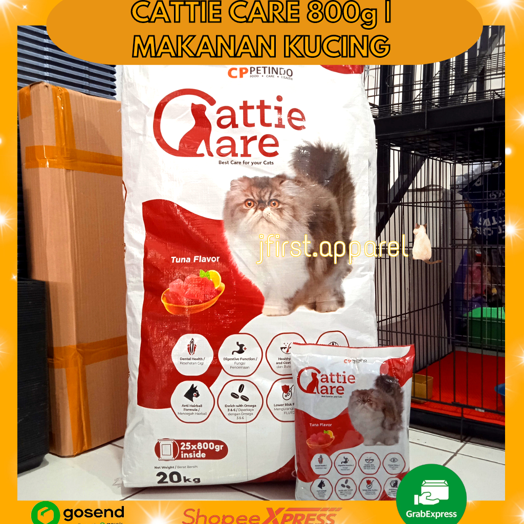 CATTIE CARE 800g | MAKANAN KUCING CATTIE CARE | CATTIE CARE CAT FOOD