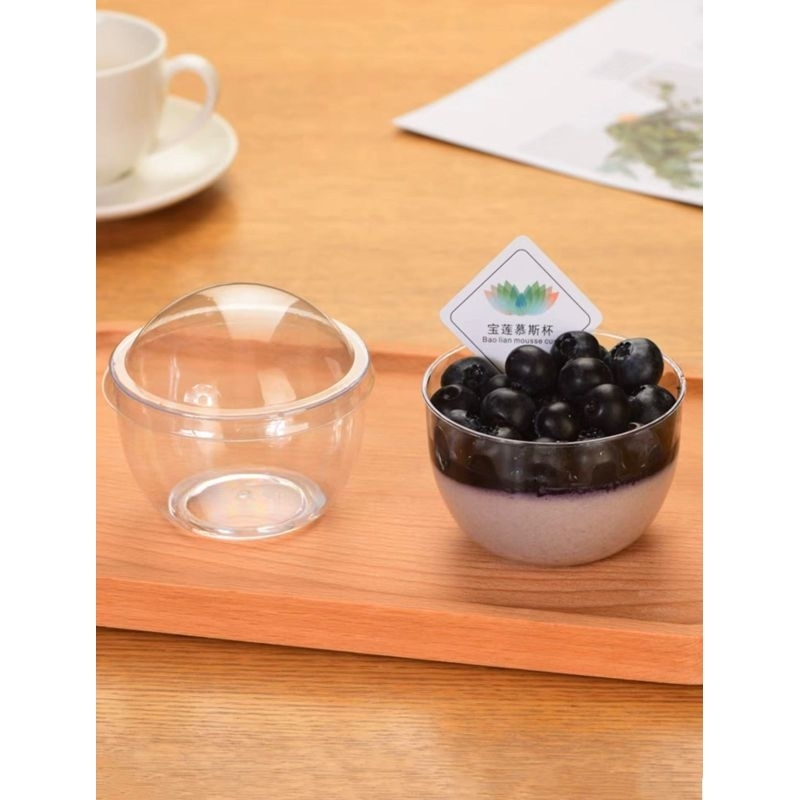 CUP ACRYLIC PUDING &amp; CAKE ISI 10 PCS - FAT CUP