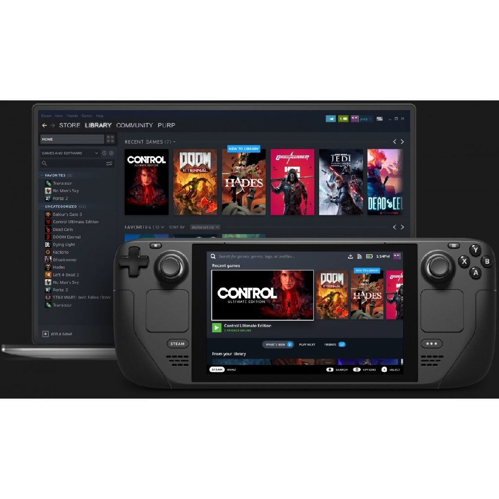 VALVE STEAM DECK SteamOS - Handheld Console PC Portable Gaming - FULLSET LENGKAP DENGAN AKSESORISNYA!! TIDAK PERLU BELI TERPISAH!!