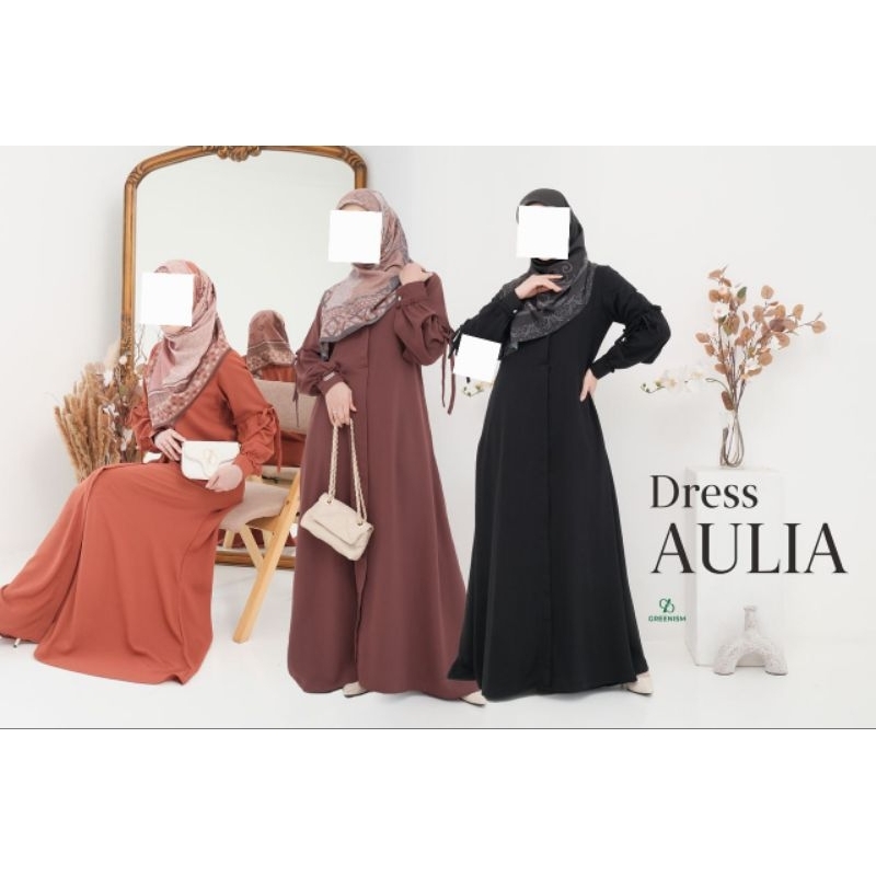 Aulia Dress by Greenism / gamis terbaru / baju muslim wanita