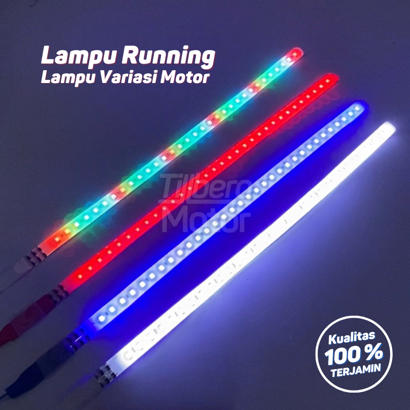 FLASH SALE LAMPU ALIS RGB RUNNING FLEXYBLE LED KOLONG 30 CM SPEEDOMETER 12 V 24 V VARIASI MOTOR