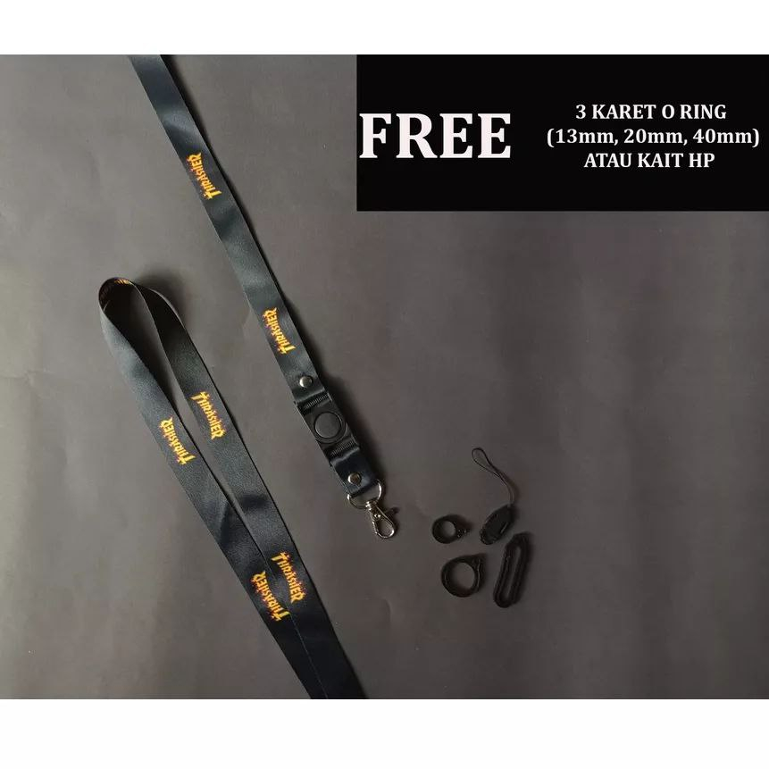 Lanyard Thrasher - Tali Gantungan ID Card/Nametag,HP,Dompet