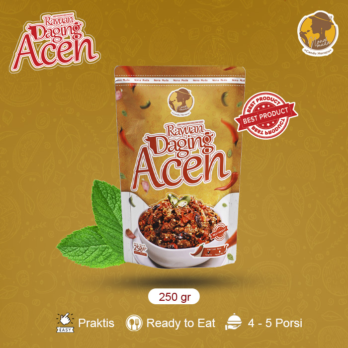 

NonaMuda - Lauk Siap Saji - Daging Pedas Bumbu Rempah Aceh - Daging Sapi - 250gr