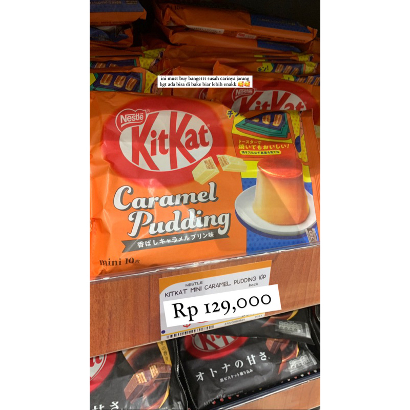 Kitkat Caramel Pudding
