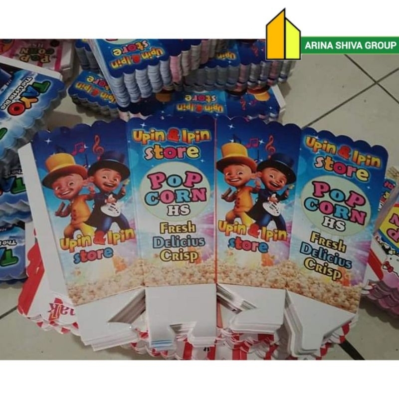 

200 LEMBAR KERTAS POPCORN 12 × 6 PAPER CRAFT POPCORN BERKUALITAS | KARDUS KEMASAN POPCORN UKURAN 12 × 6 PRODUK TERBARU | ARINA SHIVA GROUP 53