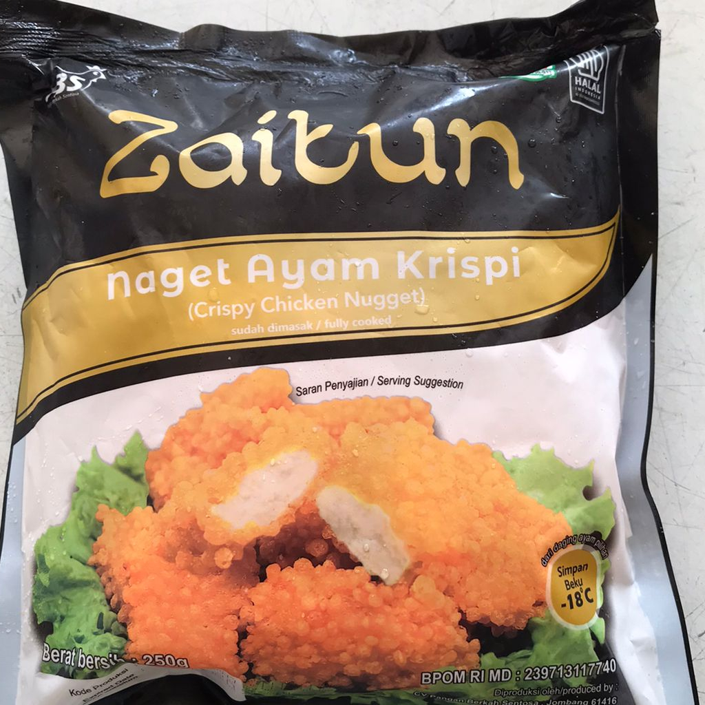 

ZAITUN CRISPY NUGGET 250 GR