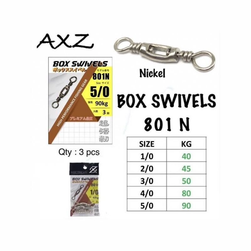 ROLLING SWIVEL / BOX SWIVEL AXZ 801N