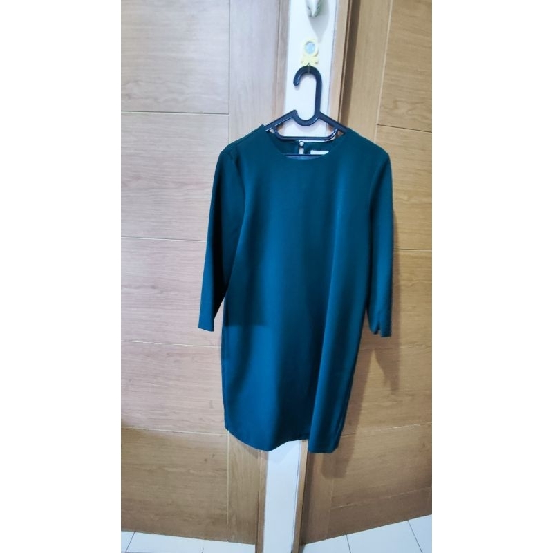 Blouse Tunik Hijau Botol Emerald by Padini Branded Mall Stuff Preloved VVGC Cek other brand Buttonsc