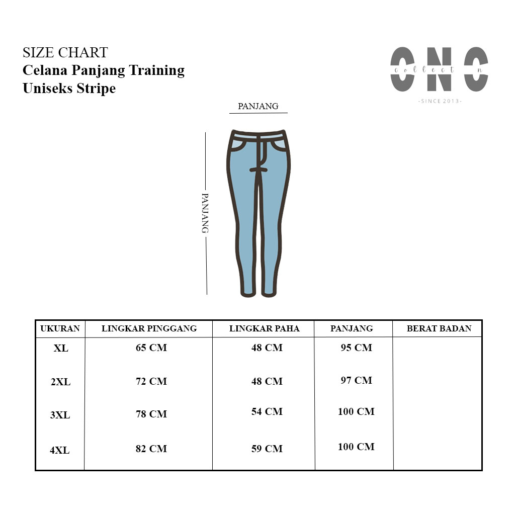 Celana Panjang Training Uniseks Stripe