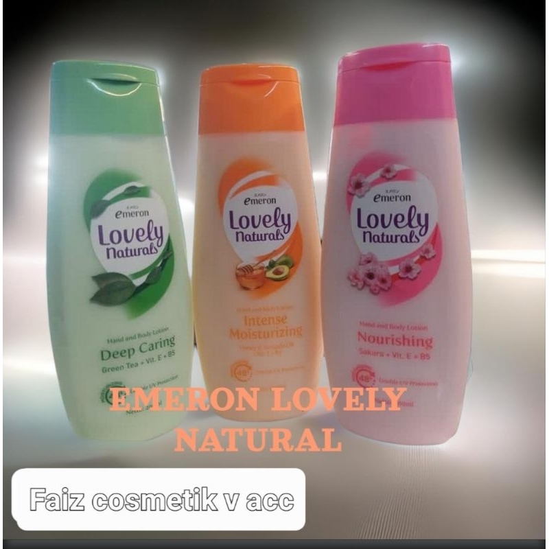 EMERON LOVELY NATURAL BODY LOTION 400ML(JUMBO BESAR)