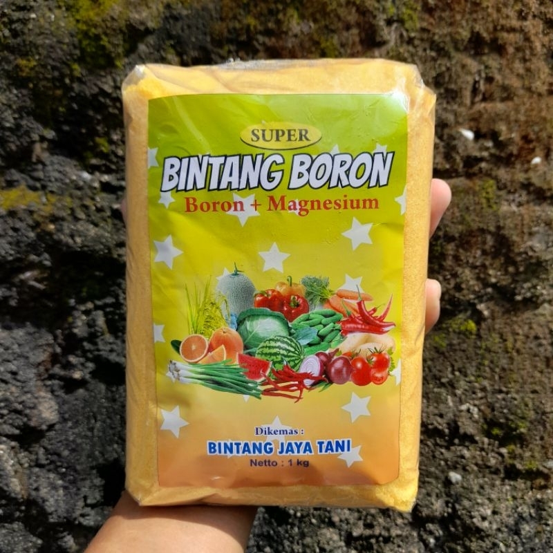 BINTANG BORON 1KG/ PUPUK SUPER/ BORON + MAGNESIUM / 100% LARUT / COCOK UNTUK SEMUA JENIS TANAMAN/ PU