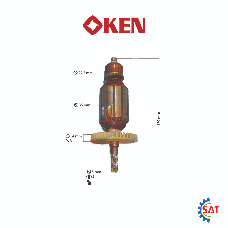 Armature / Angker 6813 ERD KEN Mesin Bor 13mm 6813ERD Impact Drill