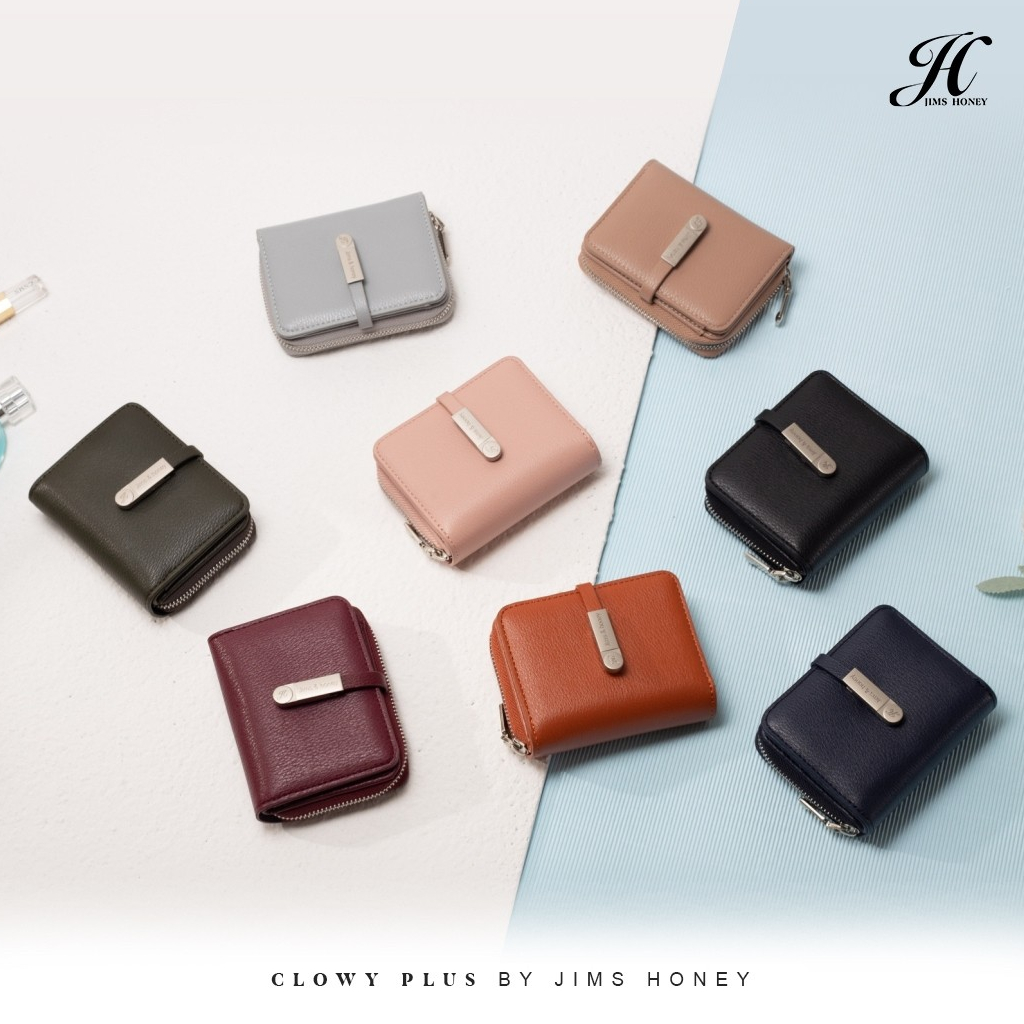 Jims Honey - CLOWY PLUS WALLET- Dompet Kulit Wanita Mini Slot Kartu Minimalis