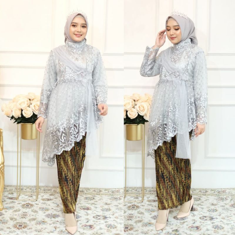 KEBAYA MODERN//KEBAYA LESTY ETNIK//BAHAN TILLE ETNIK MIX SLENDANG TULLE TUTU//SERAGAMAN KELUARGA//BAJU PESTA LAMARAN//KEBAYA WISUDA//BAJU KONDANGAN//BAJU LEBARAN//KEBAYA MODERN//KEBAYA ORIGINAL//KODE LZ//MDHBROTHER