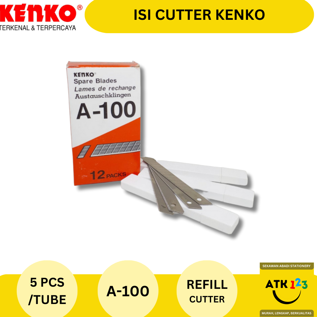 

Isi Cutter / Refill Cutter / Pisau Cutter Merk Kenko A-100 Asli