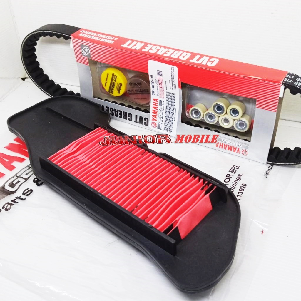 VANBELT ASSY MIO J MIO GT FINO INJEKSI / VANBELT SET ROLLER MIO J FINO VANBELT SET ROLLER MIO J 54P 