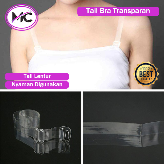 Tali Bra Transparan Pengikat BH Bening Silikon Lembut Aksesoris Wanita