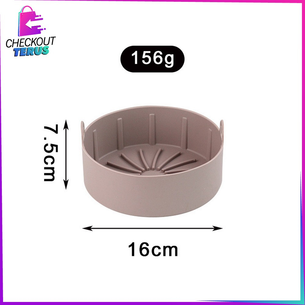 CT C839 Silicone Air Fryer Anti Lengket Bahan Silikon Tahan Panas Baking Reuseable Alas AirFryer Silicon Pot Wadah Loyang Pizza