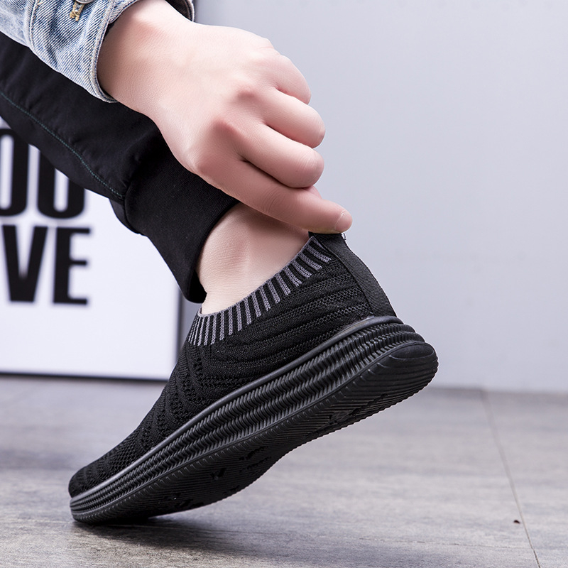 1001 IMPORT SEPATU SLIP ON RAJUT LIGHT + BOX DAN KAOS KAKI !!! - 2 WARNA