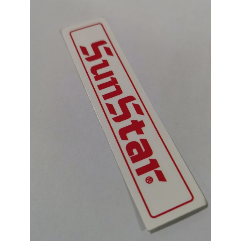 

stiker biasa bagian depan merk sunstar