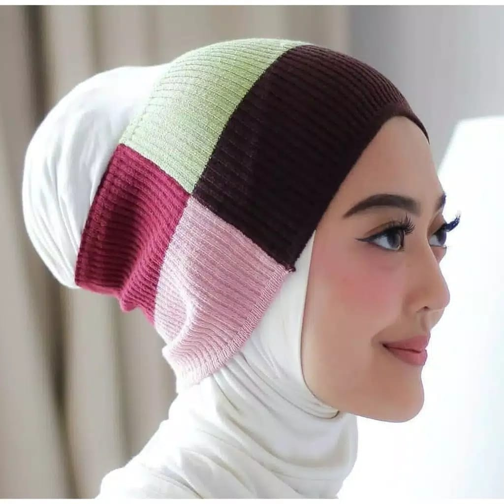 [ECERAN] Dalaman Hijab Bandana Rajut / Ciput Rajut Termurah