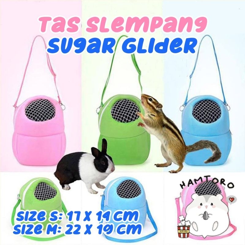 Hamtoro Bag Travel Pouch BESAR Tas Luas Hamster, Sugar Glider