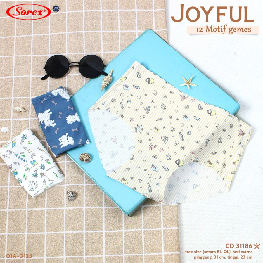 [12pcs] cd celana dalam wanita seamlees sorex 31081 31186 509 510 511 522