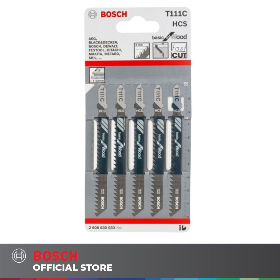 Bosch Mata Jigsaw  / Jigsaw Blade T111C Bosch Official Store
