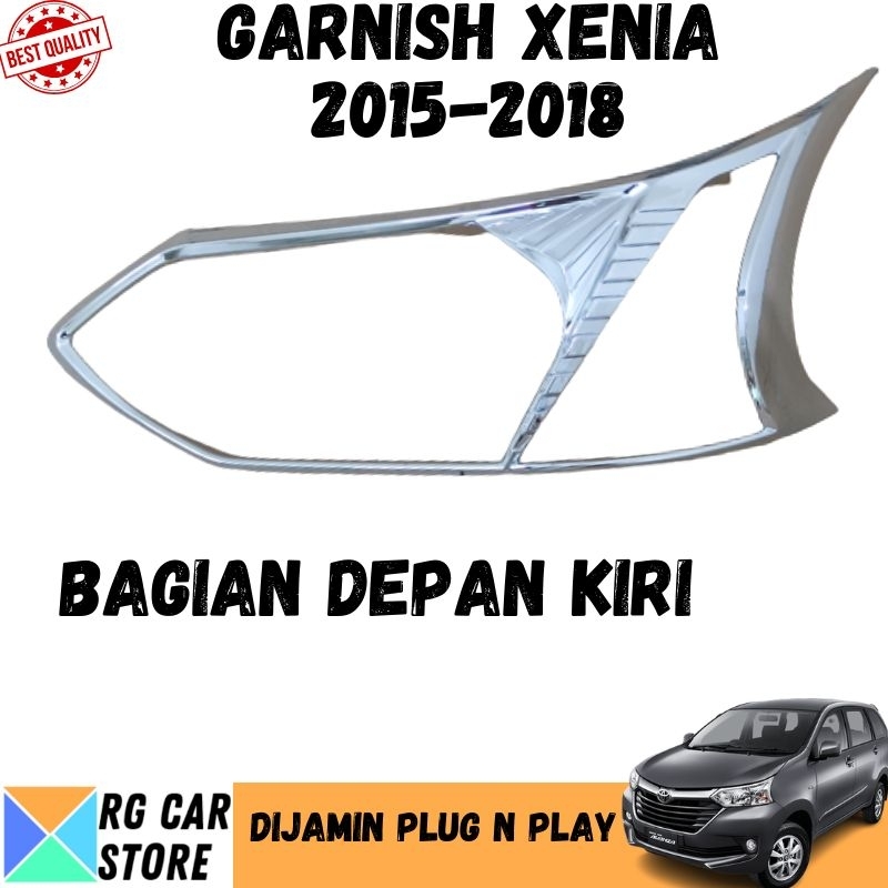 GARNISH GRAND XENIA 2015-2018 WARNA CHROME DIJAMIN PNP TINGGAL PASANG BERKUALITAS