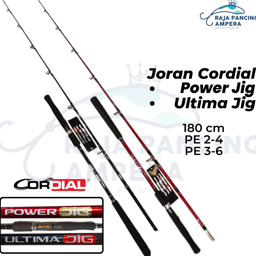 Joran Jigging CORDIAL ULTIMA JIG | POWER JIG Stik Pancing Spinning untuk mancing dasaran di kedalama
