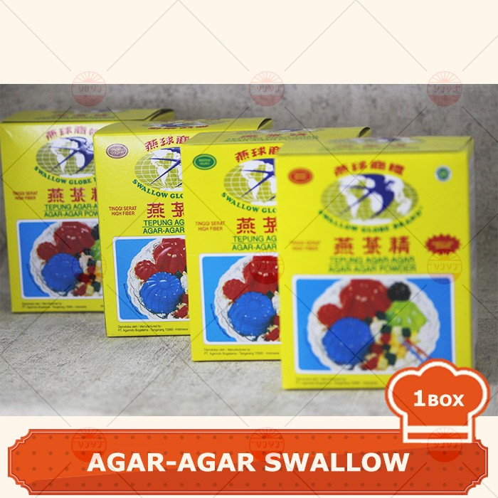 

TEPUNG AGAR-AGAR SWALLOW BOX 12x7GR