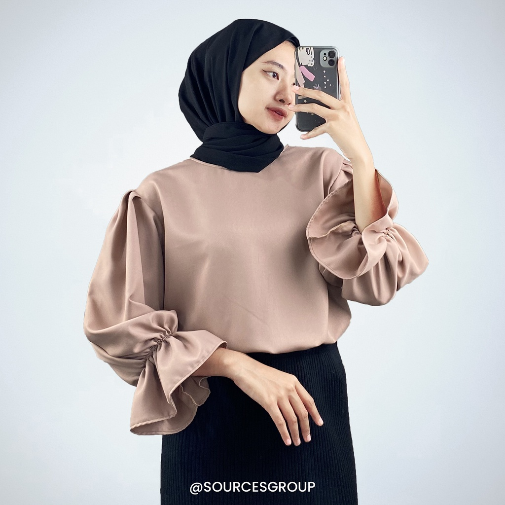 ATASAN BLOUSE CELIN - ATASAN MUSLIM WANITA - TUNIK CRINKLE AIRFLOW