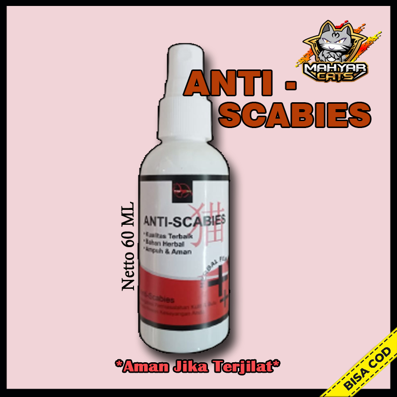 ( 02 ) ANTI SCABIES Obat Jamur Kucing Obat Kulit Scabies Demodex Impetigo Jamur Kutu Parasit Cacing Hati Gatal Kulit 60ml clever solution olivecare