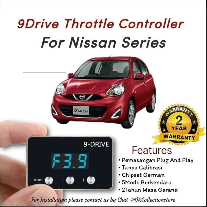 9 Drive Throttle Controller Nissan March Series Remap Piggyback 9Drive