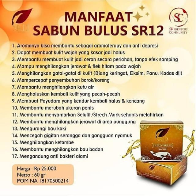 MFI - Sabun bulus SR12 |Sabun Muka Glowing Dan Berjerawat