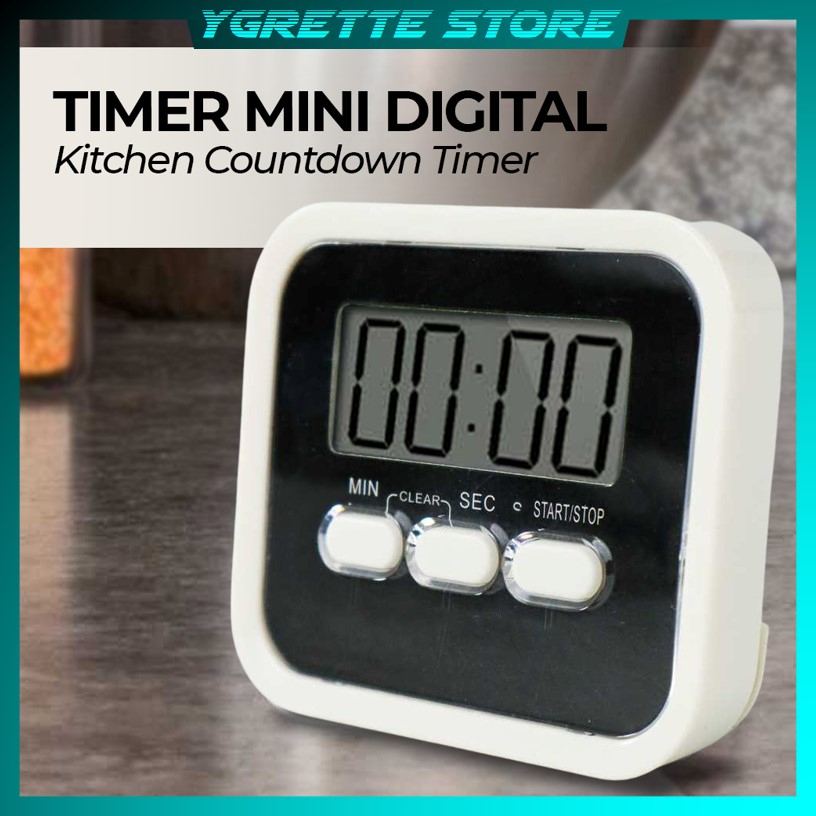 YGRETTE - Aihogard Timer Mini Digital Dapur Countdown Timer MAGNET MAGNETIK