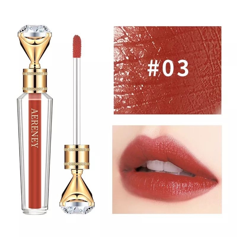 Lip Glaze Moisturizer Lipstik Lameila Tahan Lama Lip gloss Lip Matte Lip Cream Cantik Make up Kecantikan Wajah Bibir Wanita Murah Original