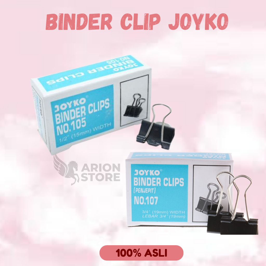 

[ARION STORE] Binder Clip 105 Joyko / Binder Clip No 107 Joyko 12 PCS [PAX]