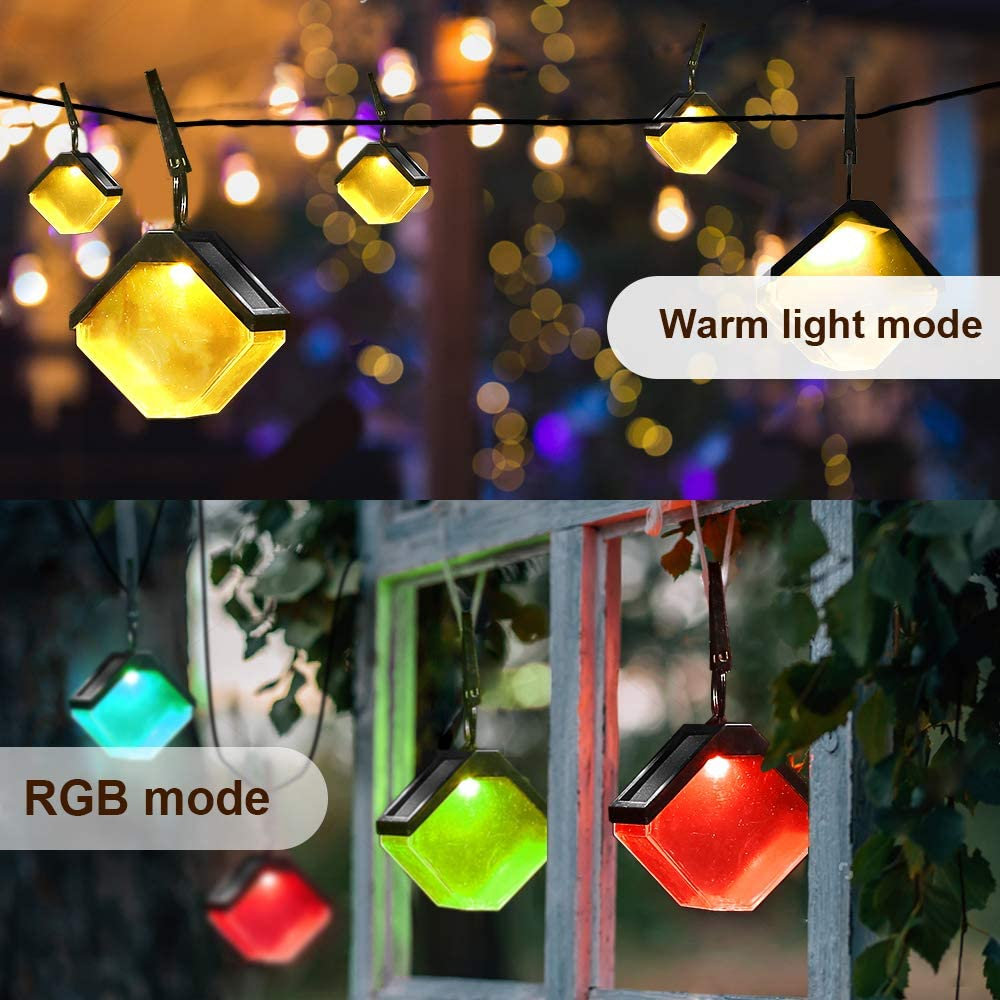 Lampu Outdoor LED Wall Light Solar Lampu Malam Hias Dekorasi Gantung Pohon Tahan Air Untuk Pernikahan / Lampu Hias Natal / Lampu Dekorasi Tenda Camping