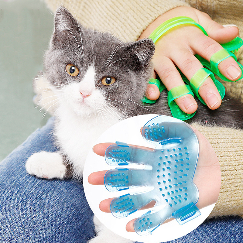 Sisir Mandi untuk Kucing Anjing Bentuk Tapak Tangan Sisir Bulu Hewan Sikat Mandi Pijat Anjing Kucing Sisir Sikat Pet Grooming